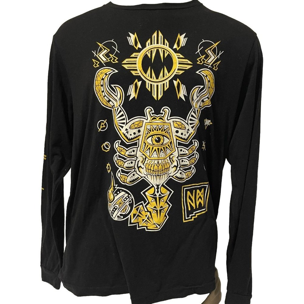 Scorpion Eye T-shirt 2XL Black Yellow Southwest New Mexico Metal the Brand
